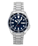 Seiko 5 Sports SKX Automatic Blue Dial Silver Steel Strap Watch for Men - SRPL83K1