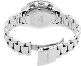 Seiko Prospex Speedtimer Solar Chronograph Blue Dial Silver Steel Strap Watch for Men - SSC913