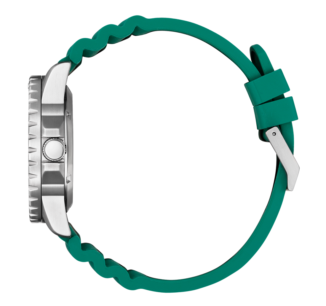 Citizen Mechanical Automatic Green Dial Green Rubber Strap Watch for Men - NJ0129-10X