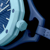 Swatch x AP Royal Pop Blue Dial Blue Leather Lanyard Watch for Men - Lan Ba