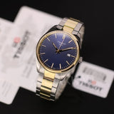 Tissot PR 100 Blue Dial Two Tone Steel Strap Watch for Men - T150.410.22.041.00
