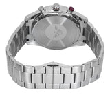 Emporio Armani Racer Chronograph White Dial Silver Steel Strap Watch for Men - AR11645