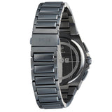 Hugo Boss Taper Chronograph Black Dial Black Steel Strap Watch for Men - 1514090