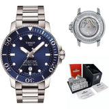 Tissot Seastar 1000 Powermatic 80 Blue Dial Silver Steel Strap Watch for Men - T120.407.11.041.03