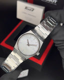 Tissot PRX Quartz Mother of Pearl Dial Silver Steel Strap Watch for Women- T137.210.11.111.00