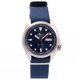 Seiko 5 Sports Automatic Blue Dial Blue Nylon Strap Watch for Men - SRPE63K1