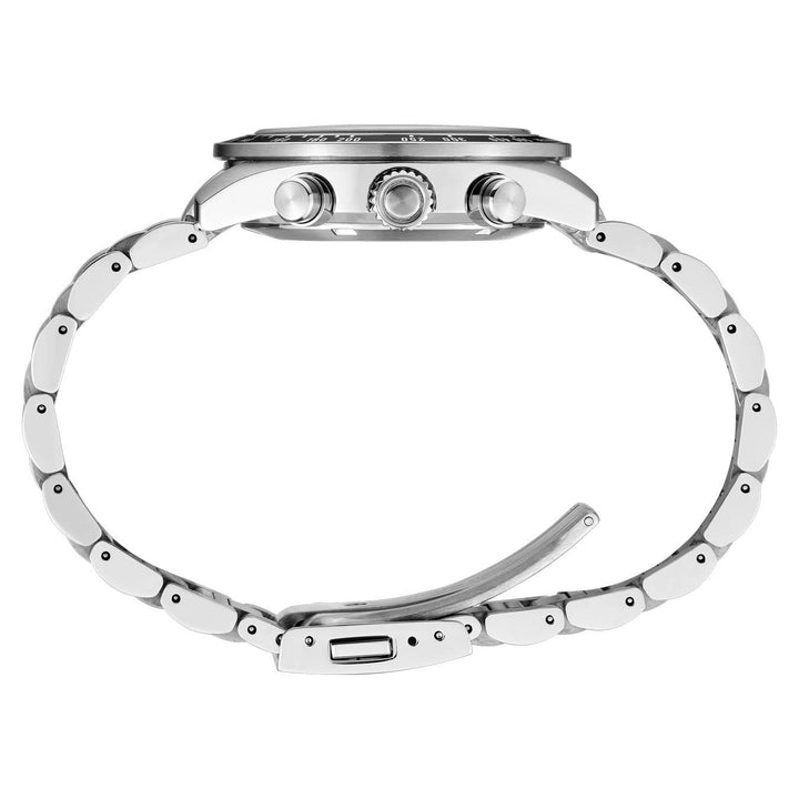 Seiko Prospex Speedtimer 41.4 Solar Chronograph Blue Dial Silver Steel Strap Watch for Men - SSC935