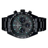 Seiko Prospex Speedtimer The Black Series Limited Edition Black Dial Black Steel Strap Watch for Men - SSC917