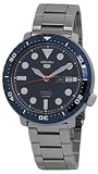 Seiko 5 Sports Automatic Blue Dial Silver Steel Strap Watch for Men - SRPC63J1