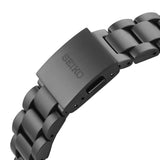 Seiko Prospex Speedtimer The Black Series Limited Edition Black Dial Black Steel Strap Watch for Men - SSC917