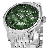 Tissot Le Locle Powermatic 80 Automatic Green Dial Silver Steel Strap Watch for Men - T006.407.11.093.00