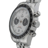 Tudor Black Bay Chrono Silver Dial Silver Steel Strap Watch for Men - M79360N-0014