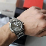 Tissot Seastar 1000 Powermatic 80 Grey Dial Silver Steel Strap Watch for Men - T120.407.11.081.01