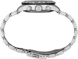 Seiko Prospex Speedtimer Solar Chronograph Black Dial Silver Steel Strap Watch for Men - SSC819
