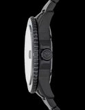 Emporio Armani World Explorer Black Dial Black Steel Strap Watch for Men - AR11398