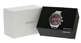 Seiko Prospex US Special Edition Speedtimer Solar Chronograph Red Dial Silver Steel Strap Watch for Men - SSC927