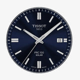 Tissot PRC 100 Solar Quartz Blue Dial Silver Steel Strap Watch for Men - T151.422.11.041.00