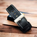 Citizen Mechanical Automatic Black Dial Black Leather Strap Watch for Men - NJ0176-10E