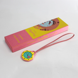 Swatch Royal Pop Blue Dial Pink Leather Strap Watch for Women - Otg Roz