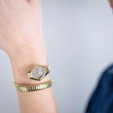 Just Cavalli Splora Silver Dial Two Tone Steel Strap Watch for Women - JC1L394M0055