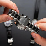 Seiko Prospex Speedtimer Solar Chronograph Datsun 240Z Collaboration Limited Edition Black Dial Two Tone Steel Strap Watch for Men - SSC957