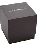 Emporio Armani Mia Moonphase Blue Dial Blue Leather Strap Watch for Women - AR11629