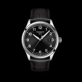Tissot T-Sport Gent XL Black Dial Black Leather Strap Watch for Men - T116.410.16.057.00