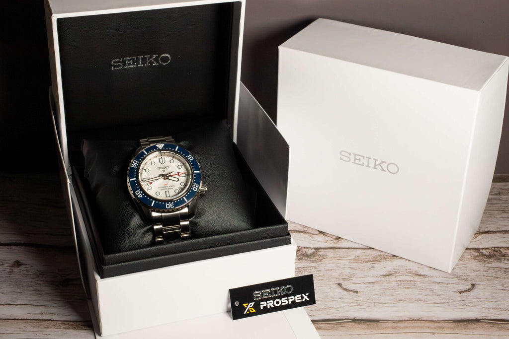 Seiko Prospex 1968 Heritage Diver's GMT 60th Anniversary White Dial Silver Steel Strap Watch for Men - SPB519J1