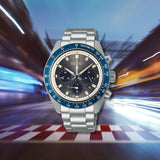 Seiko Prospex Speedtimer Solar Chronograph Grey Dial Silver Steel Strap Watch for Men - SSC939