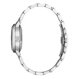 Seiko Presage Cocktail Time Automatic Skydiving Diamonds Blue Dial Silver Steel Strap Watch for Women - SRE007J1