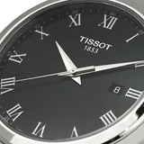 Tissot T Classic Dream Quartz Black Dial Black Leather Strap Watch for Men - T129.410.16.053.00