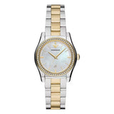 Emporio Armani Federica Mother of Pearl Dial Two Tone Steel Strap Watch for Women - AR11559