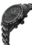 Seiko Prospex Speedtimer The Black Series Limited Edition Black Dial Black Steel Strap Watch for Men - SSC917
