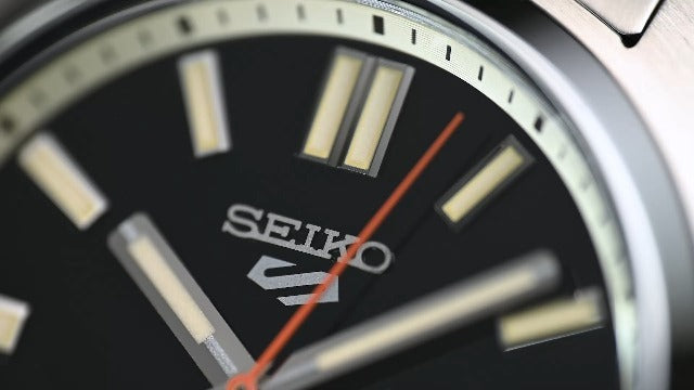 Seiko 5 Sports SNXS Series Automatic Black Dial Silver Steel Strap Watch for Men - SRPK89K1