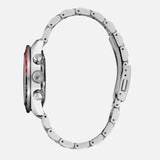 Seiko Prospex Speedtimer Solar Chronograph Black Dial Silver Steel Strap Watch for Men - SSC915