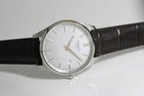 Tissot PR 100 Quartz Silver Dial Black Leather Strap Watch for Men - T150.410.16.031.00
