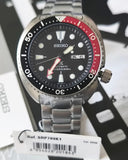 Seiko Prospex Sea Turtle Automatic Black Dial Silver Steel Strap Watch for Men - SRP789K1