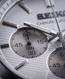 Seiko Conceptual Chronograph White Dial Silver Steel Strap Watch for Men - SSB451P1