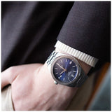 Tissot PRC 100 Solar Quartz Blue Dial Silver Steel Strap Watch for Men - T151.422.11.041.00