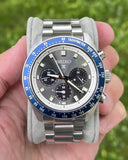 Seiko Prospex Speedtimer Solar Chronograph Grey Dial Silver Steel Strap Watch for Men - SSC939