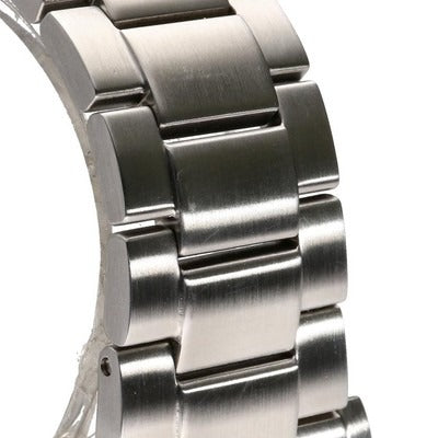 Citizen Mechanical Automatic Orange Dial Silver Steel Strap Watch for Men - NJ0128-80X