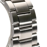 Citizen Mechanical Automatic Orange Dial Silver Steel Strap Watch for Men - NJ0128-80X