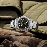 Tudor Black Bay Pro Black Dial Silver Steel Strap Watch for Men - M79470-0001