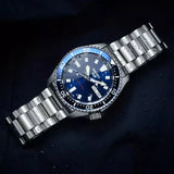Seiko 5 Sports SKX Automatic Blue Dial Silver Steel Strap Watch for Men - SRPL83K1