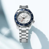 Seiko Prospex 1968 Heritage Diver's GMT 60th Anniversary White Dial Silver Steel Strap Watch for Men - SPB519J1