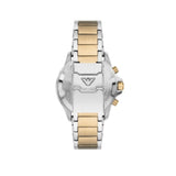 Emporio Armani World Explorer Chronograph Cream Dial Two Tone Steel Strap Watch for Men - AR11606