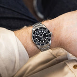 Seiko Prospex 1965 Heritage Divers Automatic Black Dial Silver Steel Strap Watch for Men - SPB453J1