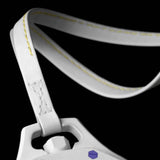 Swatch Royal Pop White Dial White Leather Strap Watch for Men - Huit Blanc
