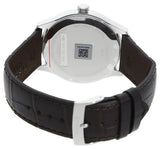 Tissot T-Sport Gent XL Silver Dial Brown Leather Strap Watch for Men - T116.410.16.037.00
