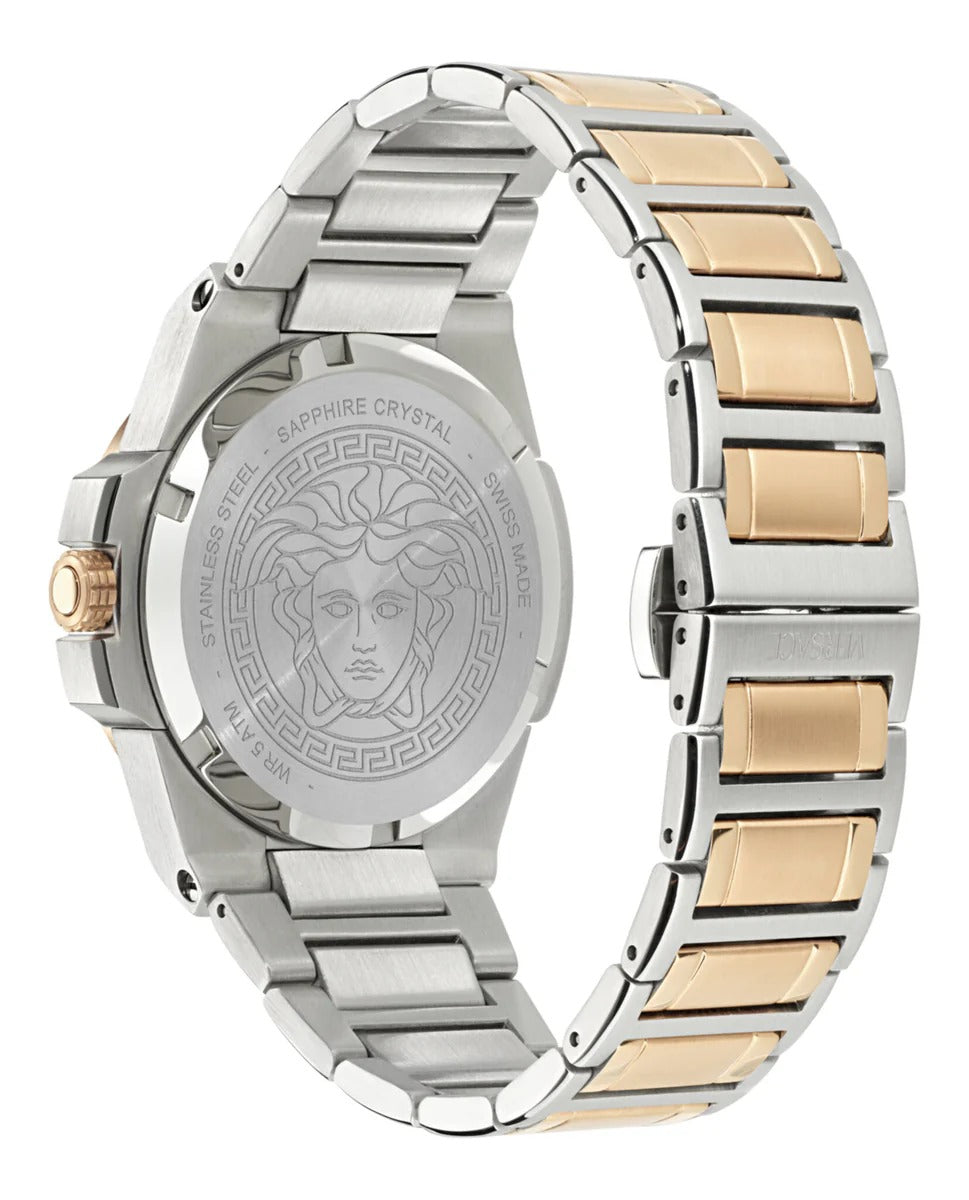 Versace Reve Analog Rose Gold Dial Two Tone Steel Strap Watch for Women - VE8B00424